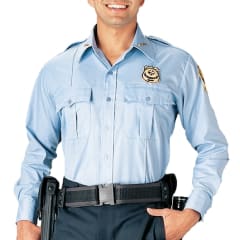Rothco Light Blue Long Sleeve Security Uniform Shirt - 30010