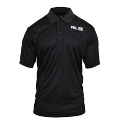 Rothco Black Police Moisture Wicking Shirt 3282
