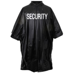Rothco Black Security Vinyl Poncho 3687