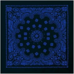 Rothco Black with Blue Print Trainmen Bandana 4044