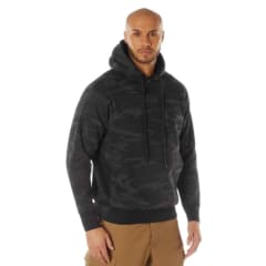 Rothco Midnight Black Camo Every Day Pullover Hooded Sweatshirt 42085