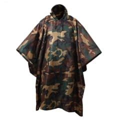 Rothco Woodland Camo Poncho Rip-Stop 4858