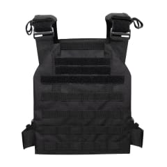 Rothco Black Low Profile Plate Carrier Vest - 55890