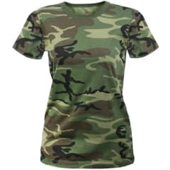 Rothco Womens Woodland Camo Longer T-shirt - 5678