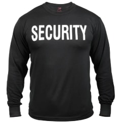 Rothco Black Long Sleeve Security Shirt - 60222