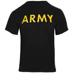 Rothco Black Army Pt T-Shirt - 60363