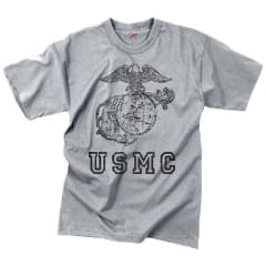 Rothco Grey Vintage Marines T-Shirt - 61343