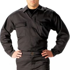 Rothco Black BDU 2-Pocket Tactical Shirt - 6350