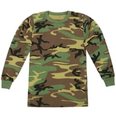 Rothco Kids Woodland Camo Long Sleeve T-Shirt 6705