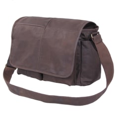 Rothco Brown Leather Classic Messenger Bag - 91480
