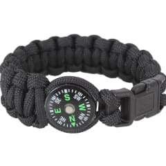 Rothco Black Paracord Compass Bracelet - 957