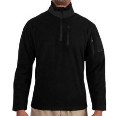 Rothco Black Quarter Zip Fleece Pullover 97340