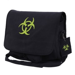 Rothco Black Vintage Bio-Hazard Shoulder Bag - 99139