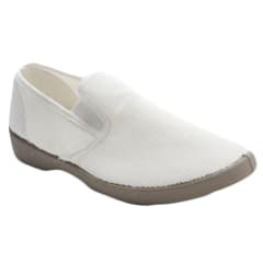 Zig-Zag Beige Mesh Slip On - 7207