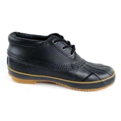 Zig-Zag Black Low Duck Boots - 7242