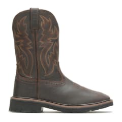 Wolverine Rancher 10 Inch Waterproof Soft Toe Square Toe Western Wellington Pull On Work Boot W10704