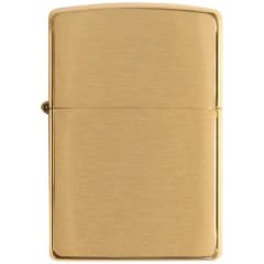 Zippo Armor Brushed Brass Lighter 168