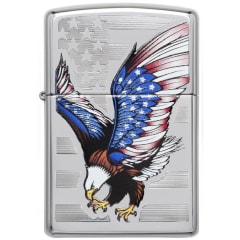 Zippo  E-Star Award Flag Lighter - 28449