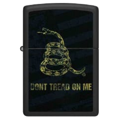 Zippo Dont Tread On Me Lighter Black Matte 73751