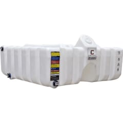 60 gallon Cubetainer stackable tank made of high-density polyethylene with stainless steel inserts and 36x36 footprint