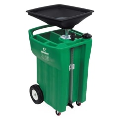 Graco Coolant King 25-gallon 248632 | Used Anti-Freeze Receiver with large basin and wheels for mobility.