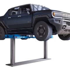 A Rotary SLW212 Inground smart lift with a Hummer on the lift