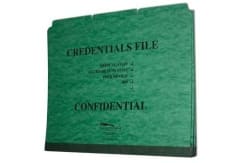 Credentialing - Pressboard<br/>Printed<br/>Top Tab<br/>Side Fastener
