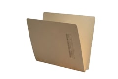 Manila<br/>7/8"W Reinforced End Tab<br/>Fasteners