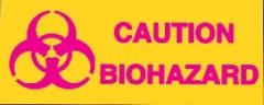 Radiation Warning Sign "CAUTION BIOHAZARD"