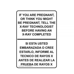 Radiation Warning Sign "PREGNANT"