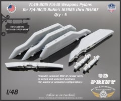 FL48-8015 1005/1043 F/A-18C/D pylons for BuNo's 163985 thru 165687 (F/A-18A++)