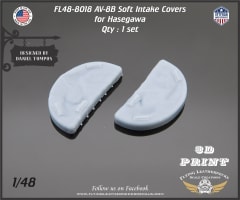 FL48-8018 AV-8B Soft Intake Covers for Hasegawa