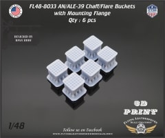 FL48-8033 AN/ALE-39 Chaff/Flare Buckets with flange
