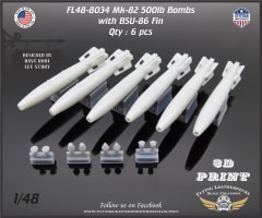 FL48-8034 Mk-82 500lb bombs with BSU-86 fins