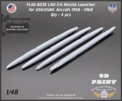FL48-8036 LAU-7/A Missile Launcher for USN/USMC 1958 - 1968