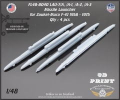 FL48-8040 LAU-7/A thru /A-3 Missile Launcher USN/USMC F-4 Phantoms 1958-1975