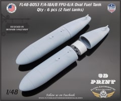 FL48-8053 FPU-6/A Oval Fuel Tank for Early F/A-18A/B