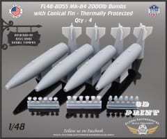 FL48-8055 Mk-84 2000lb Bombs with Conical Fins - Thermally Protected