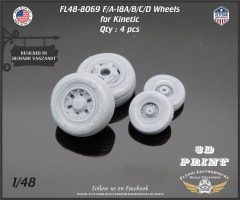 FL48-8069 F/A-18A/B/C/D Wheels for Kinetic