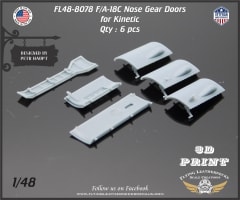 FL48-8078 F/A-18C Nose Gear Doors for Kinetic