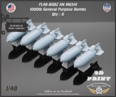 FL48-8082 AN M65A1 1000lb General Purpose Bombs