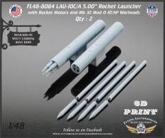 FL48-8084 LAU-10C/A 5.00" Rocket Pods with Warheads