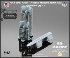 FL48-8087 A/A 37B-3C PMBR (Practice Multiple Bomb Rack) Unloaded