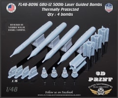 FL48-8096 GBU-12 500lb Laser Guided Bombs - Thermally Protected