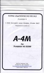 FLM32-05 A-4M Canopy/Wheel Mask for Trumpeter