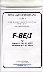 FLM32-06 F-8E/J Canopy/Wheel Mask for Trumpeter