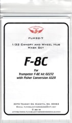 FLM32-07 F-8C Canopy/Wheel Mask for Trumpeter / Fisher