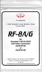 FLM32-08 RF-8A/G Canopy/Wheel Mask for Trumpeter / Fisher