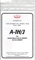 FLM32-10 A-1H/J Canopy/Wheel Mask for Zoukei-Mura