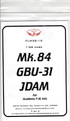 FLM32-13 Mk-84 GBU-31 for Academy F-16 kits